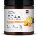 Pure Power BCAA + Beta-Alanin, Tropisk Punch Flavor, 11.7 oz (333 g), 30 Serveringer, 6g BCAA, 2g Beta-Alanin, 0g Sukker, Ikke-GMO, Dr. Mercola