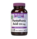 BlueBonnet ernæring Pantotensyre 250 mg daglig vitamin B5 Supplement for cellulær energi for kvinner og menn - Vegan, Glutenfri, Ikke-GMO - 60 Grønnsaker Kapsler