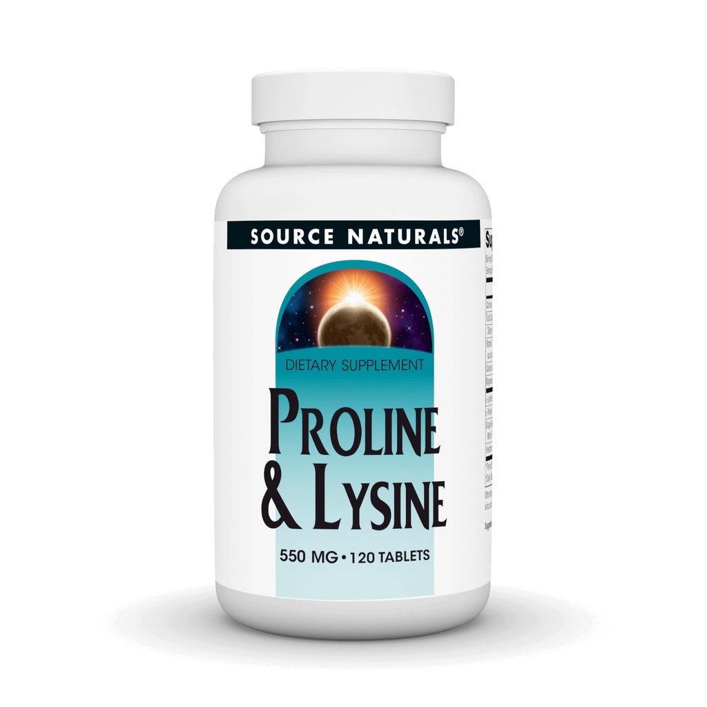 Kilde Naturals Proline & Lysine, 550 mg - 120 tabletter