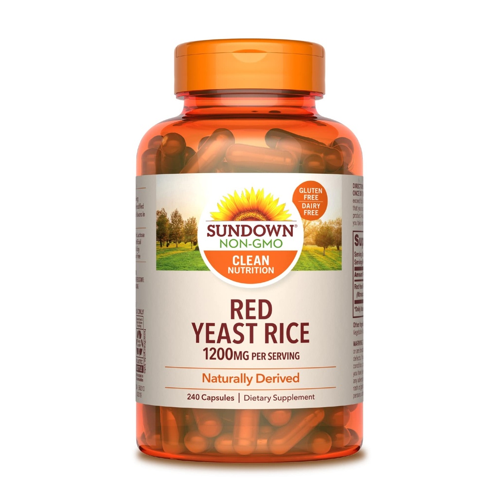 Solnedgang Rød Yeast Rice 1200 mg, 240 kapsler
