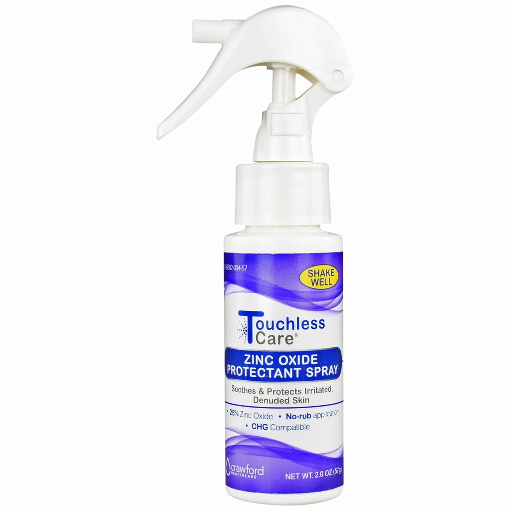 Zink oksidbeskyttende spray, rask relief av voksen diaper utslett forårsaket av voksen inkontinens, lett å påføre berøringsfri spray, Eases hud irritation, ingen messy kremer (2 oz) - 62402