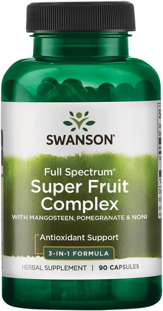 Swanson Mangosteen/Pomegranat/Noni Complex Antioksidant Support Gastorintestinal Support 240 Milligrams 90 Kapsler