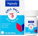 Hyland's No. 5 Cell Salt Kali Mur 6X Tabletter, kald medisin og sore Throat Relief, Naturlig behandling av kulde, Sore Throats, Runny Nese, og Burns, Hurtig oppløsende tabletter, 100 Count
