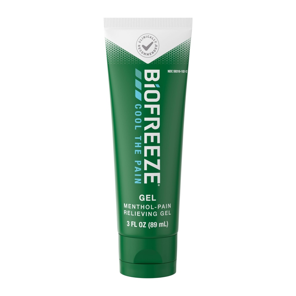 Biofreeze smerte relief Gel, artritt smerte Relever, kne & nedre rygg smerte lindring, såre muskel relief, hals smerte relief, apotek anbefalt, FSA kvalifisert, 3 FL OZ Biofreeze Menthol Gel