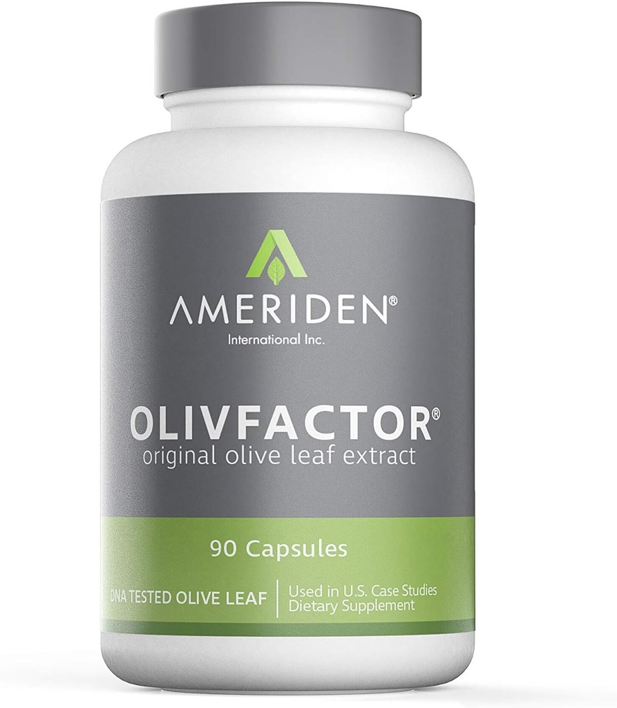 OLIVFACTOR- Original Olive Leaf Extract-DNA Testet Potent 20% Standardisert Active Oleuropein 90 Vcaps 525 mg