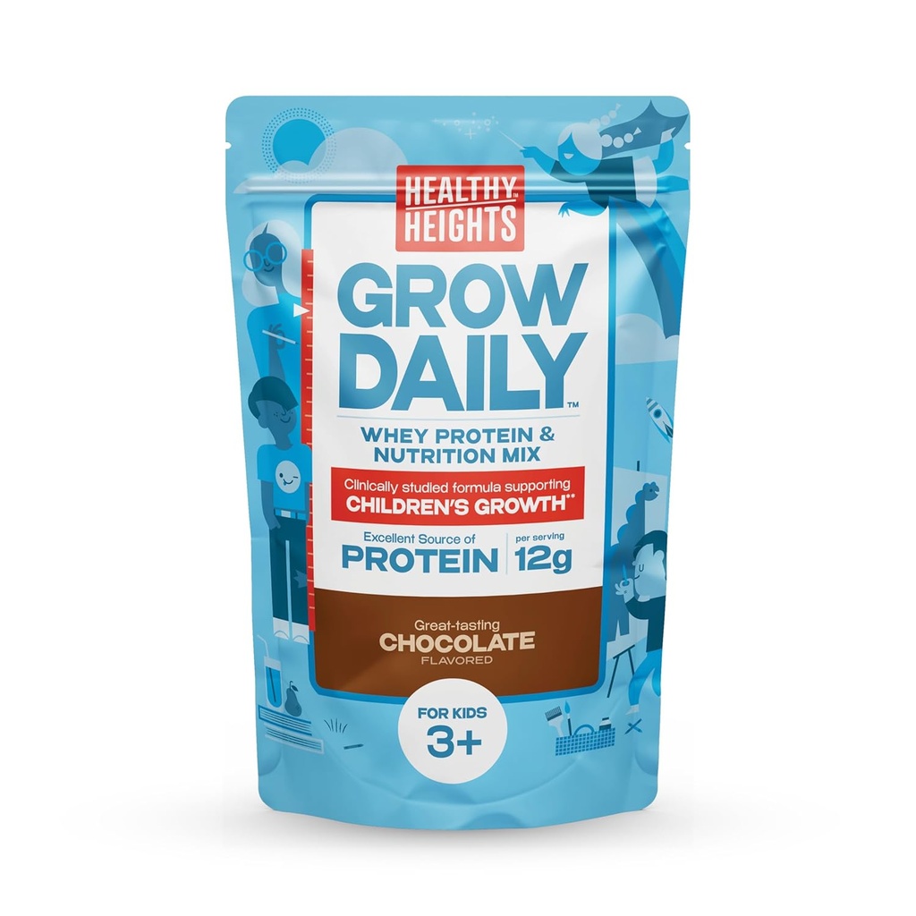 Helsehøyde vokser daglige barn protein drikk blanding (chokolat) - høy proteinshake for barn 3+
