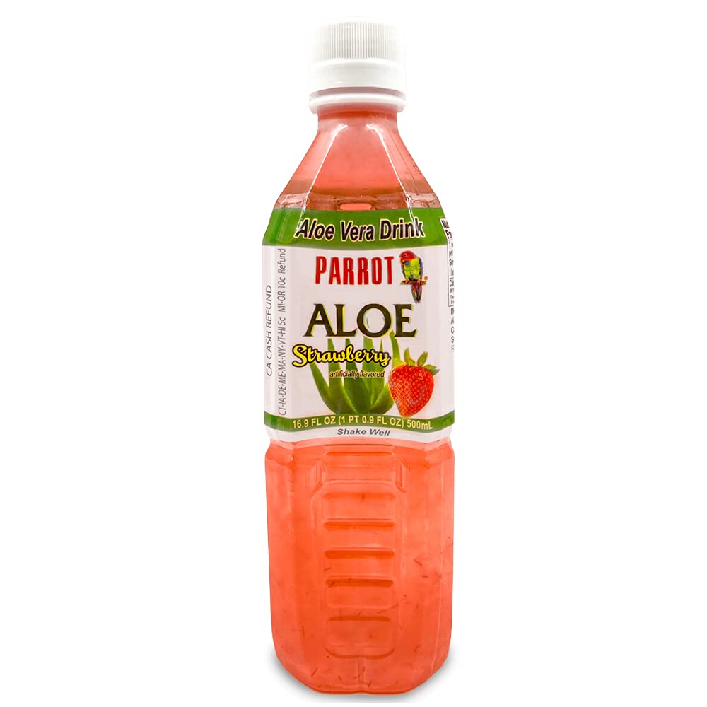 Parrot Merke Aloe Jordbær 16.9 fl.oz.(Pack of 10)