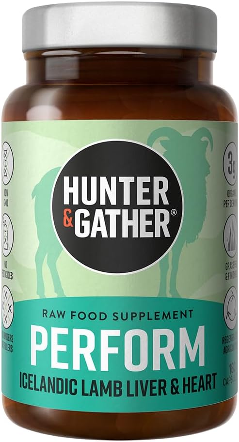 Hunter & Samle Nese til Tail 180 utøver kapsler Wild, Grass Fed Icelandic Lamb Ancestral Inspirert ® Ingen GMO fôr, antibiotika eller hormoner
