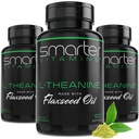 (3 Pakke) Smartere L-Theanine 250 mg Supplement, i ikke-GMO Flaksfrøolje, 150 flytende Softgels
