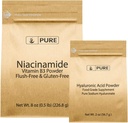 PURE ORIGINAL INGREDIENTS Niacinamid & Hyaluronsyrebundel, vannløselig, fint pulver