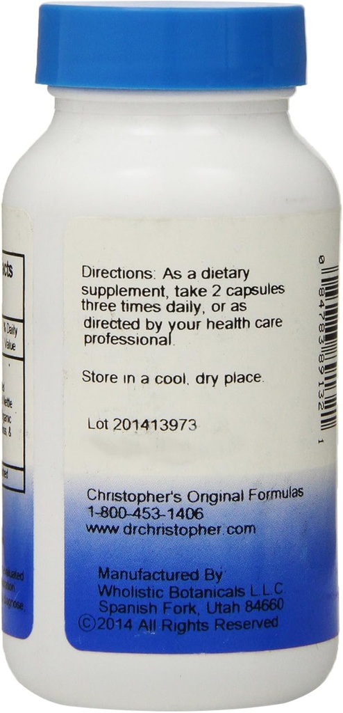 Dr. Christophers opprinnelige formler Thyroid vedlikehold formel kapsler, 100 greve (pakke med 2)