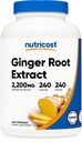 Nutricost Ginger Root ekstrakt 240 kapsler for 240 serveringer per flaske - Glutenfri, ikke-GMO