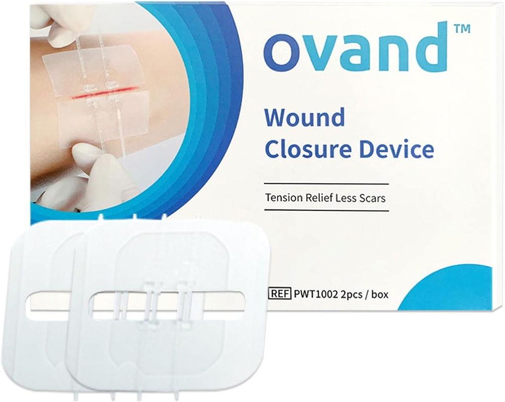 2 stk Nød Lacering Closions,Butterfly Bandaids Sår Closing,Surgisk Laceration Reparasjon uten Sy,Quick Clot,Emergency sår Closions enhet (PU)