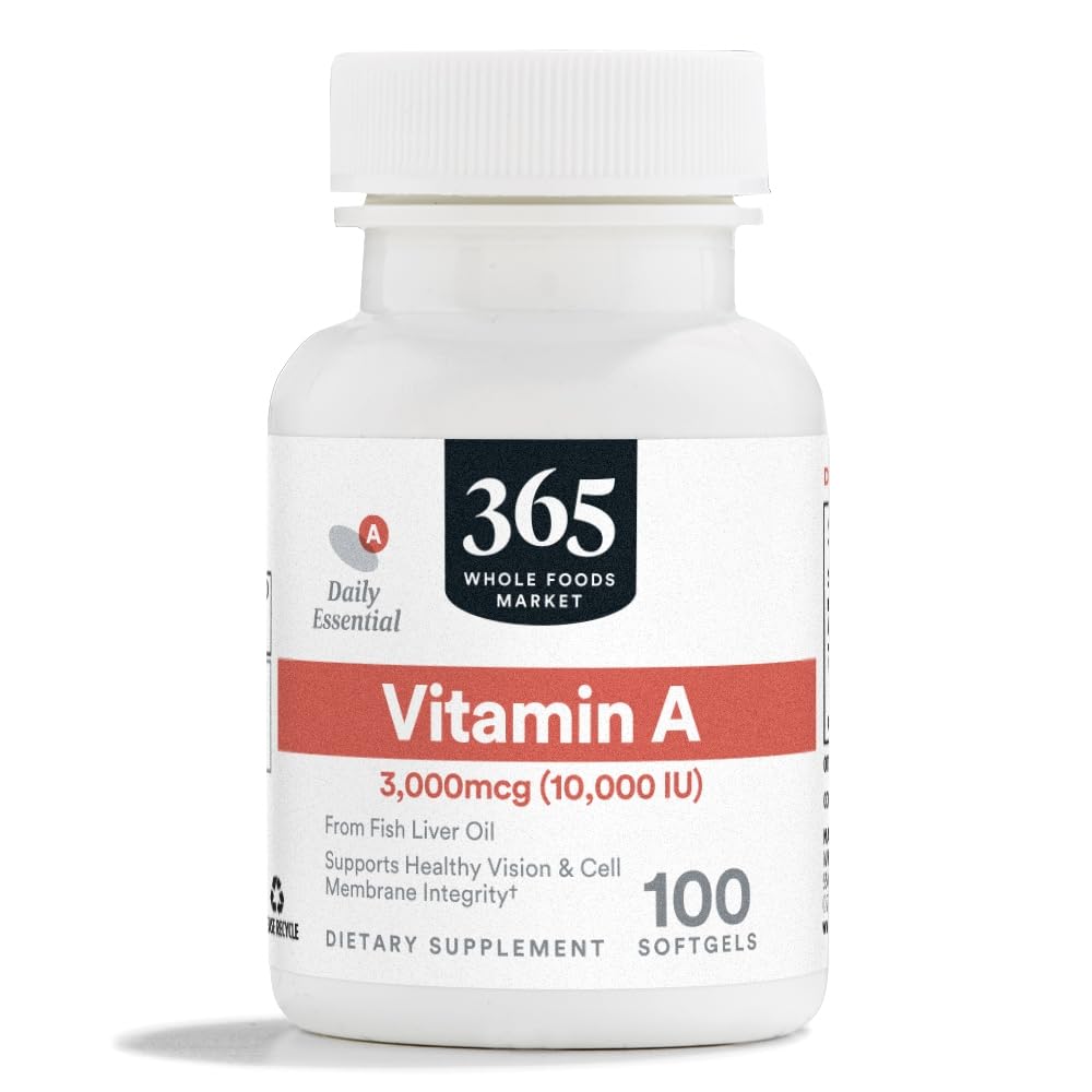365 av Whole Foods Market, vitamin A 10.000 IE, 100 CT