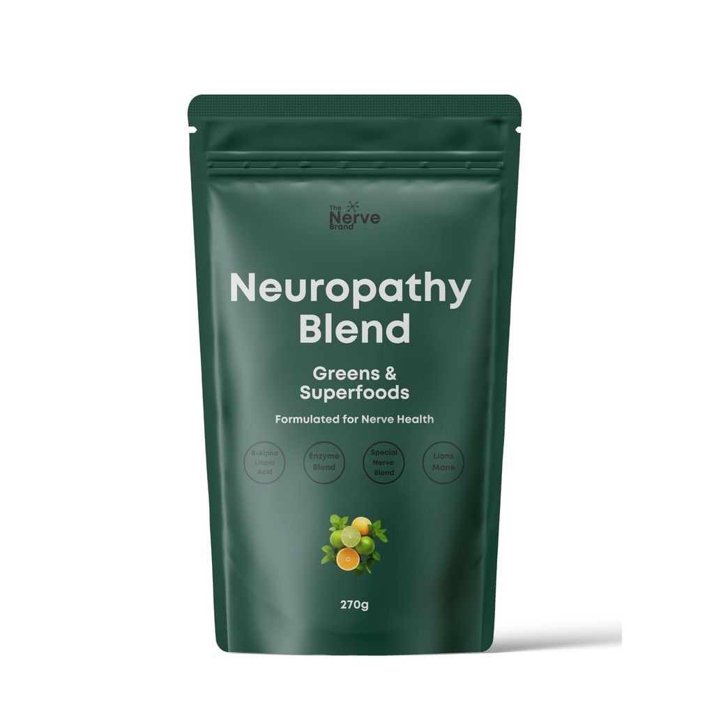 Nerve merkevare nevropathy Superfood Bland Grønn pulver for perifer nevropathy med 600 mg R Alpha Lipoic Acid