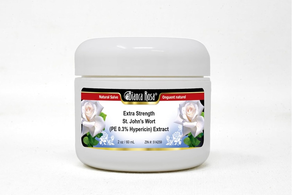 Bianca Rosa ekstra styrke St. John's Wort (PE 0.3% Hypericin) Ekstrakt - Salve Ointment (2 oz, ZIN: 514259)