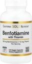 California Gold Nutrition Benfotiamine med Thiamin, 250 mg, 120 Veggie Capsules