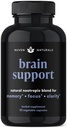 Brain Support Supplement - Naturlig minne og fokus Supplement med Lions Mane, Ginkgo Biloba, Bacopa Monnieri & Ashwagandha Root - Naturlig Nootropics & Brain Booster ® 60 Kapsler