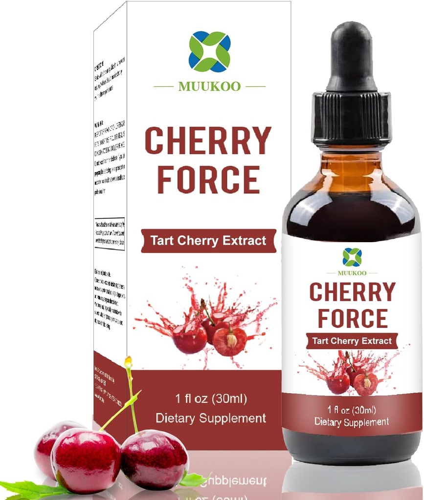Cherry Force Supplement Tart Cherry Extract rik i Phytonutrients Natur Tart Cherry Fully Absorbert Tart Cherry Juice Konsentrat