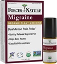 Naturlige, organiske Migrene smertelindring Topisk Roll-on, Støtter Prodrome, Aura, hodepine, tretthet, lys og lydfølsomhet, kvalme i forbindelse med migrainer, ikke-GMO, 0,14 Fl Oz