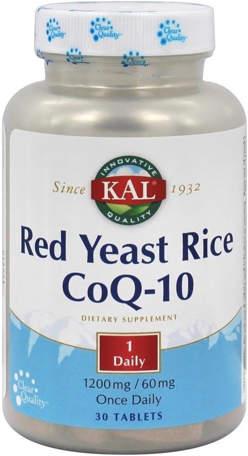 Rød Yeast Rice CoQ10 En gang daglig Kal 30 faner