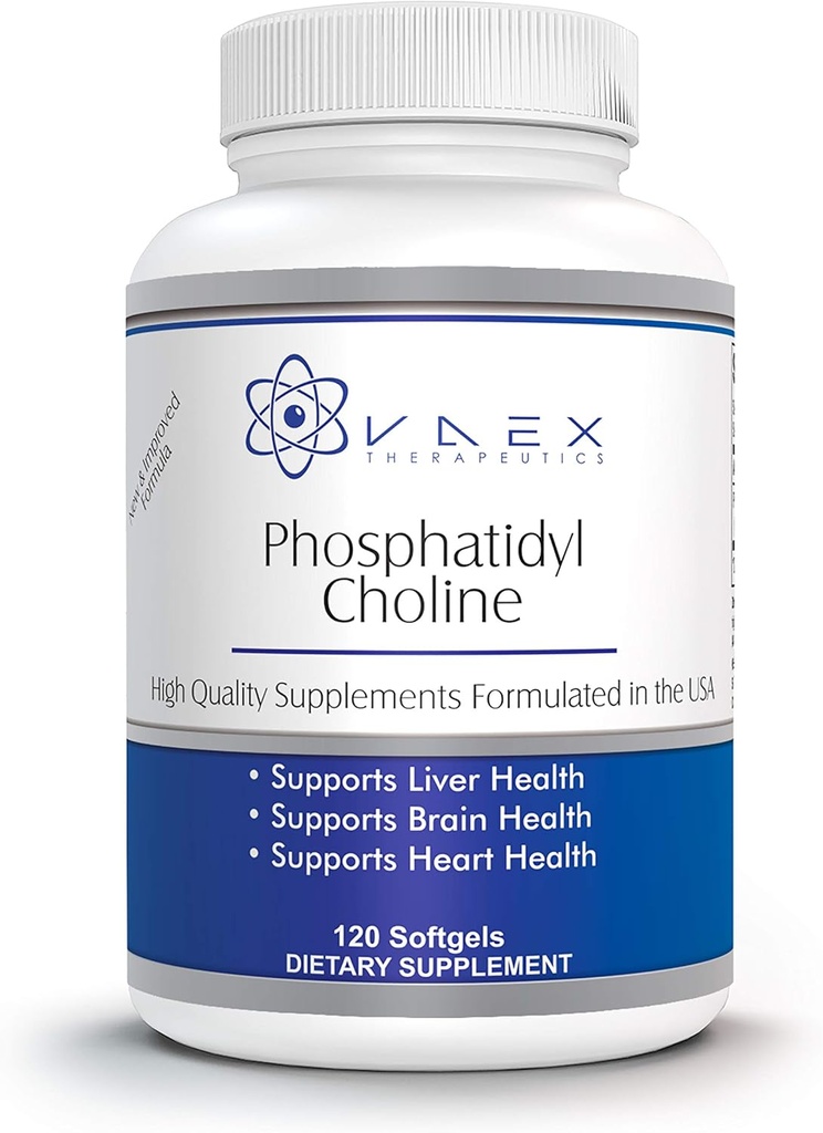 Fosfatidylkolin PC 120 Softgels for lever og hjerne støtte (120)