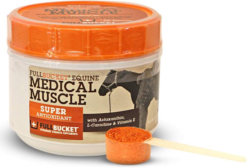 FullBucket Equine Medical Muscle Recovery - Athletic Muscle Recovery Horse Performance Supplement
