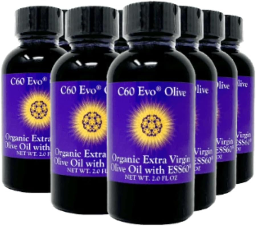Alt-Naturlig Edible Oil, Mini olje tilfelle med ren C60 ESS60, immunstøtte og felles støtte supplement, sett på 12, 2 oz