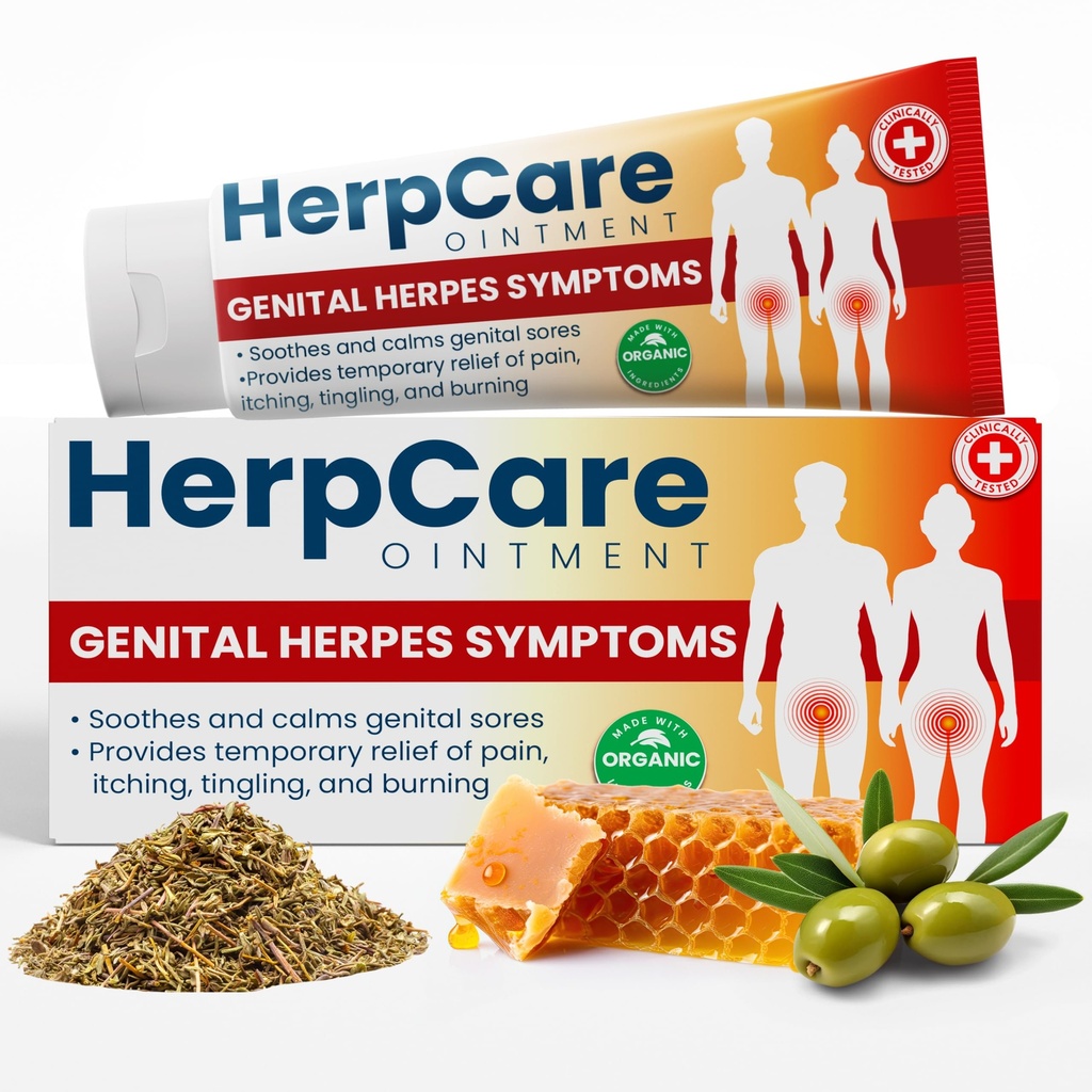 Herpes Genital behandling | Herpcare raskvirkende ovn | Kan brukes på Cold Sore | Homeopatisk medisin | Soothes kløe, Tingling & Burning | Relief fra symptomene på genital Sore
