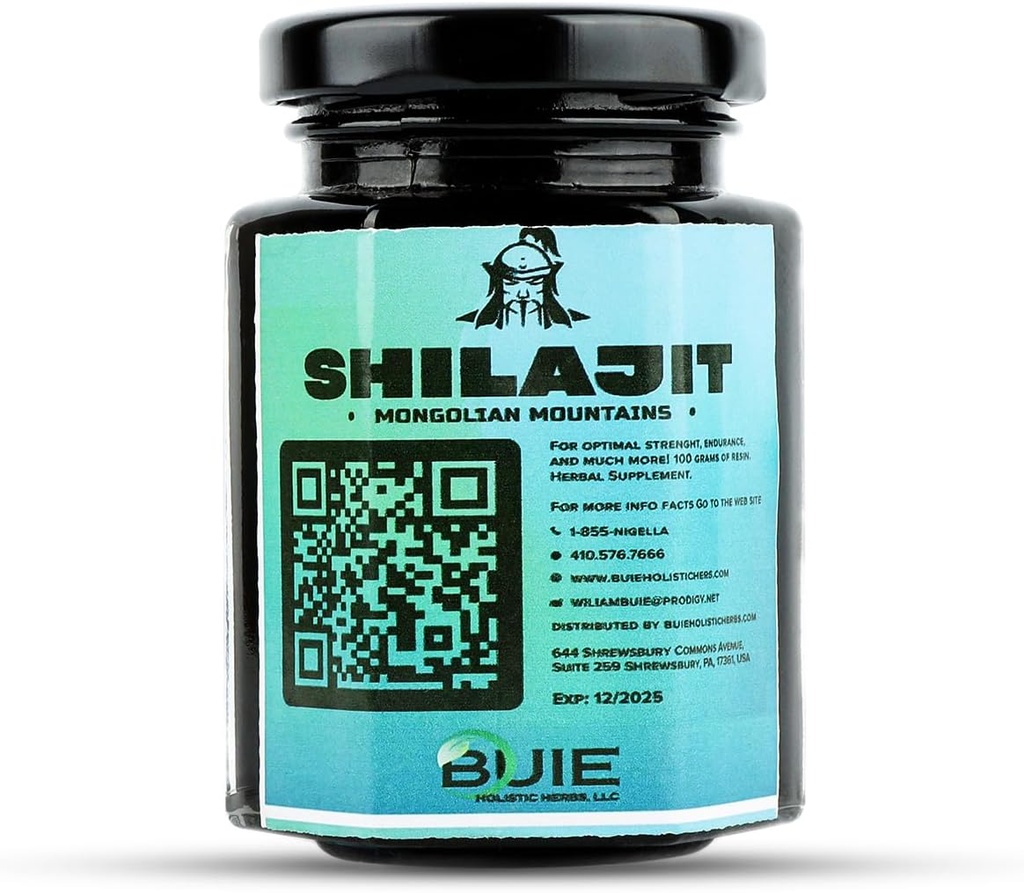 Autentisk Mongolsk Shilajit | fra Altai-fjell | Pure Shilajit Resin | Naturlig kilde til Fulvic Humic Blend | Ayurvedic Rasayana Rejuvenation Herbal Supplement | 100 GMS (3,5 F oz)