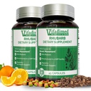 Rhubarb- Herbal Healing Support, Gut Motilitet Supplement,Gentle Non-Laxative, Naturlig Stool myknere, Bloating & Gas Relief, Daglig Bowell Movement, Herbal Poop piller, 90 Kapsler