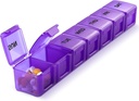 Pille Organizer XL Ekstra store ukentlige og daglige piller tilfeller for piller / Vitamin / Fish Oil / Supplements (Purple)