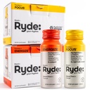 RYDE Shots | Energize + Fokus | Essensielle B-vitaminer og koffein | null kalorier, null sukker | Pakke med 16