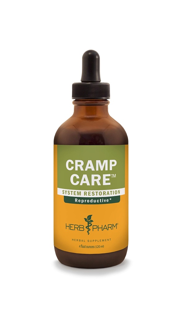 Herb Pharm Cramp Care flytende urteekstrakt faller for å støtte en sunn menstruell syklus, 4 Oz