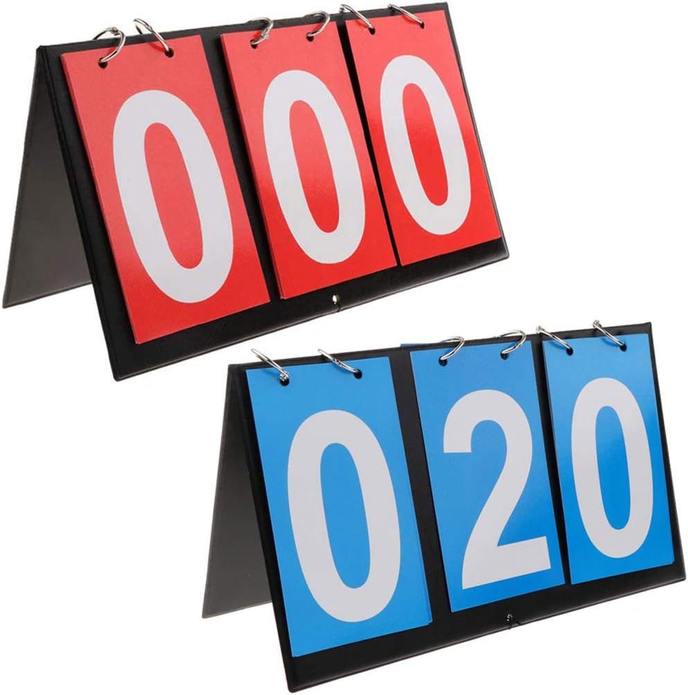 APORO Bærbar tabell topp Scoreboard Flipper, Multi Sports Score Flip Score