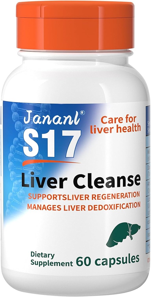 Jalanl Liver Cleanse Detox & Repair Melk Thistle Liver-Liver Protection Liquid er rik på Silymarin og FDP Cell Energy Fluid, med 15 flasker totalt 7,5 FI oz - Clearing