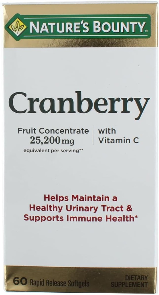 Naturens Bounty Cranberry Kosttilskudd 60 Myke Gels
