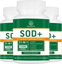 700MG Sod Superoksid Dismutas Supplement - høy potens Antioksidant Supplement for cellulær helse - 180 kapsler