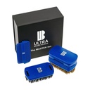Magnetisert høyend Skjeggbørste “Master” sett. " ULTIMATE BRUSH" er et 3-i-1 børstesett. Inkluderer: speil, lagringsrom, to kams og to børster. Avtakbare stykker gjør en tilpasset enhet.