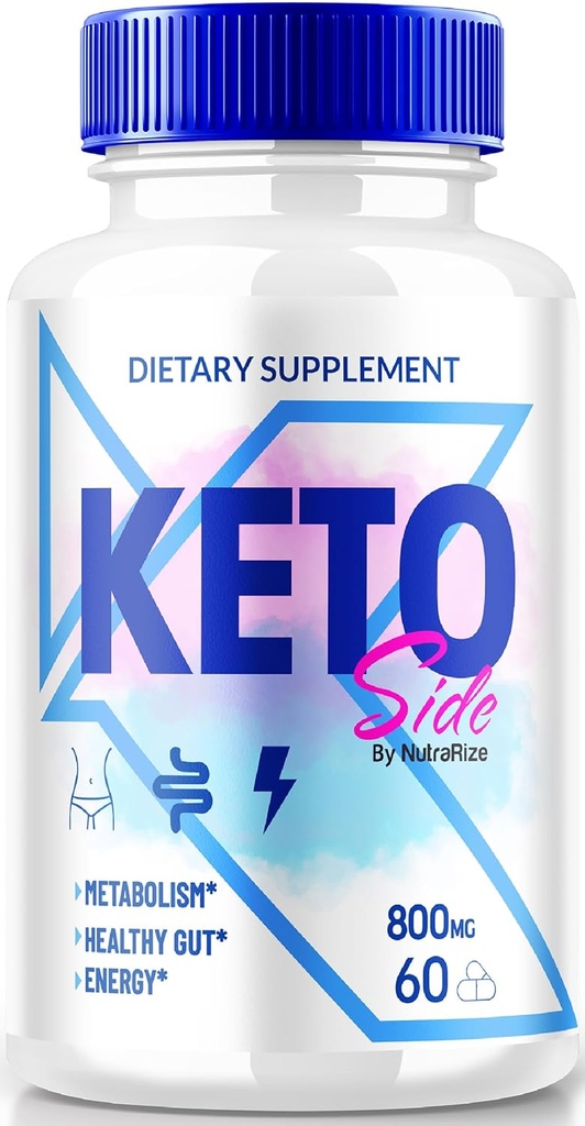 Keto Side Capsules, Premium Supplement for å støtte aktiv livsstil, all-naturlig keto støtte for å oppnå fit og sunn kropp, KetoSide Detox piller anmeldelser (60 kapsler)