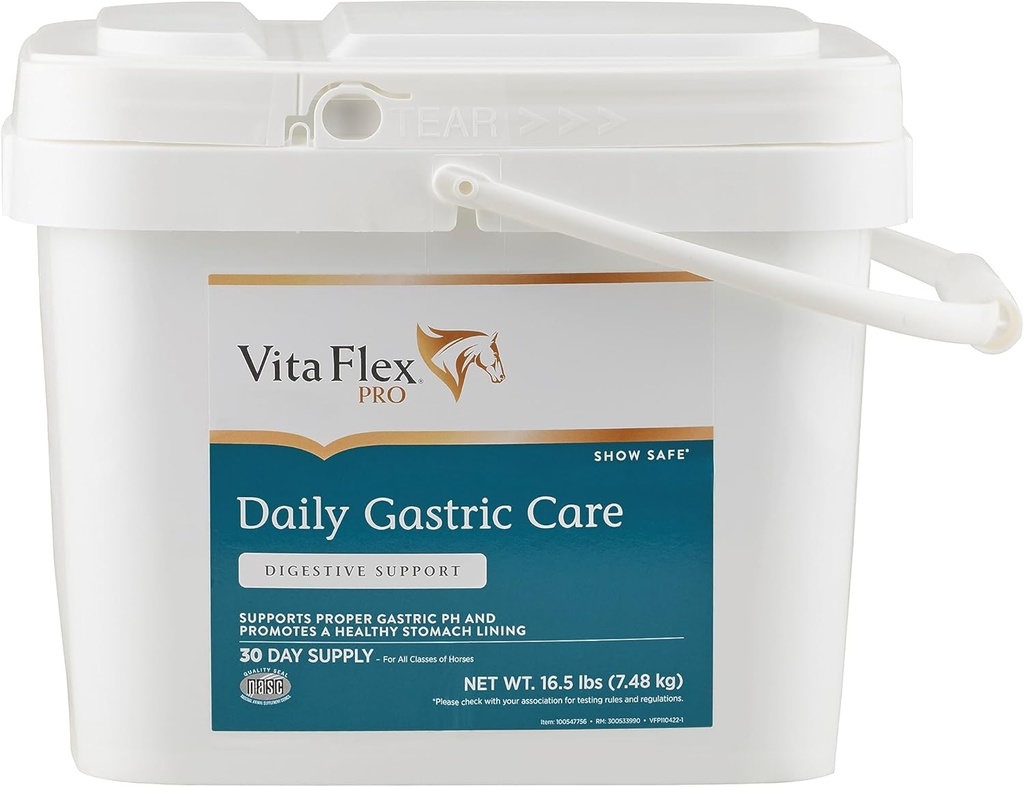 Vita Flex Pro daglig gastrisk omsorg, Vis trygt*, Alfafa-baserte pellets, 30-dagers forsyning