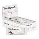 Wellcome Tart Cherry Vanilla Marine Collage Protein Bar med Ashwagandha og L-Theanine - Adaptogen Snack Bar - Dammfri Helse Bar for funksjonell aktiv livsstil (pakke på 12)