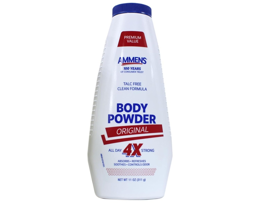 Ammens Original Medisinert pulver, Ingen Talc Formel, 11 Ounces