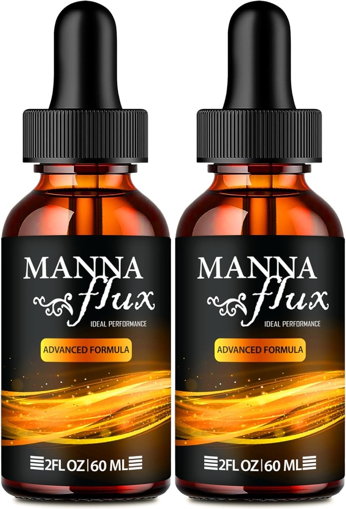 Manna flux drops, Mannaflux støtte Supplement flytende dråper - Maksimal styrke, Manna Flux helse og velvære dråper, Mannaflux alle naturlige formel, Manna Flux flytende dråper anmeldelser (2 Pack)