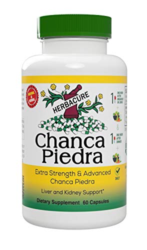 Chanca Piedra 500 mg 60 Kapsler (Stonebreaker) - for nyre, stein og urinhelse, Nyre stein Supplement