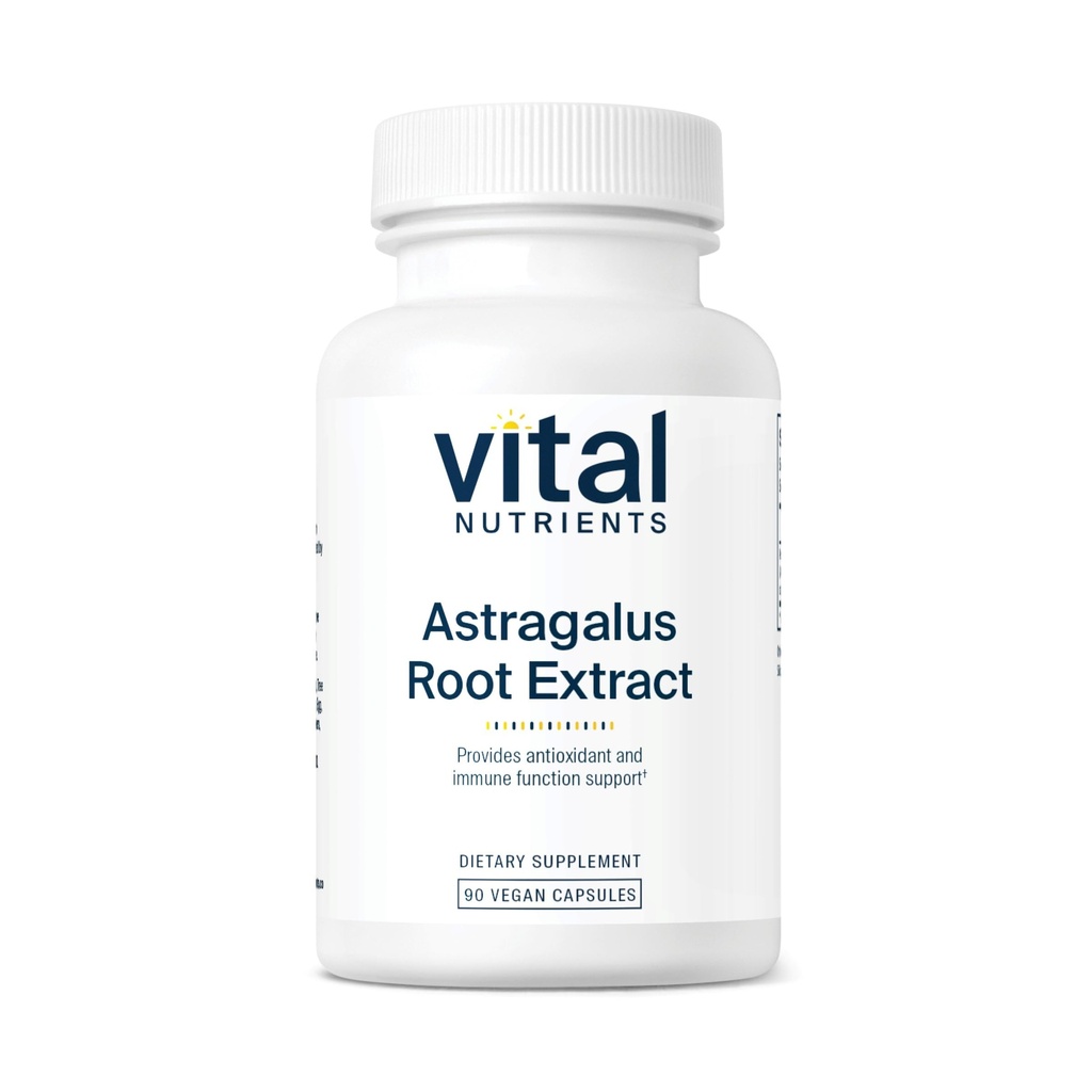 Vitale næringsstoffer - Astragalus Root Extract - Vegansk formel - Herbal støtte for immunsystemet - 90 Vegetariske kapsler per flaske - 300 mg
