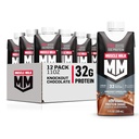 Muskelmelk Pro Avansert ernæringsprotein Shake, Knockout sjokolade, 11 Fl Oz Carton, 12 Pack, 32g Protein, 1g Sukker, 16 vitaminer og mineraler, 5g Fiber, Treningsgjenvinning, Emballasje May Vary
