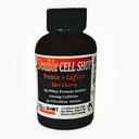 Tart Cherry Punch - 4 Pack - Protein + kaffe - Double Cell Shot - BCAAs med koffein, Nootropics, Cacao, Sea Moss, Ginseng, Whey - Vekk og fokus