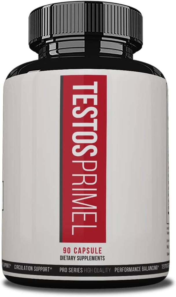 Testos Primel Advanced Formula, Testo Prime piller, TestoPrime kosttilskudd, 90 grønnsaker kapsler, 1 måneds forsyning