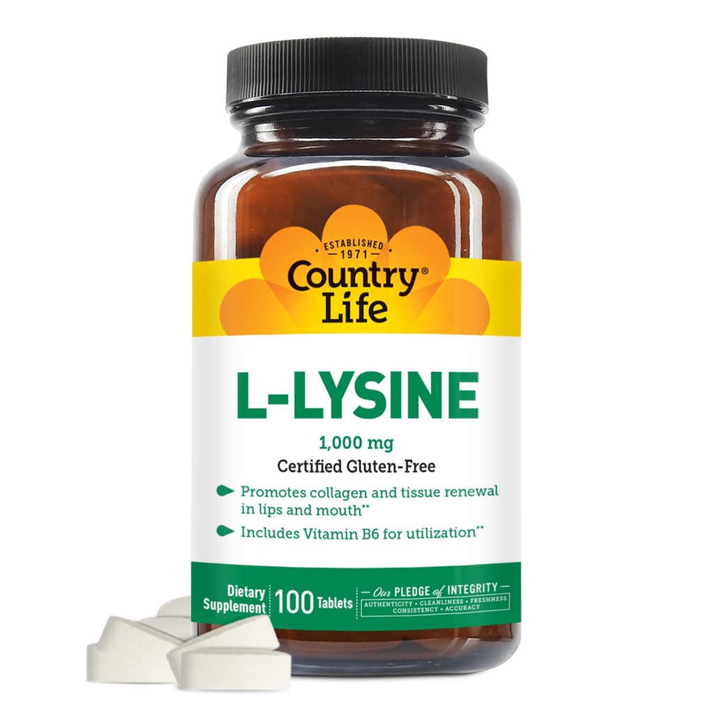 Landskapsliv VITAMINER L-Lysine 1000 Mg med B-6, 2,5 Pounds